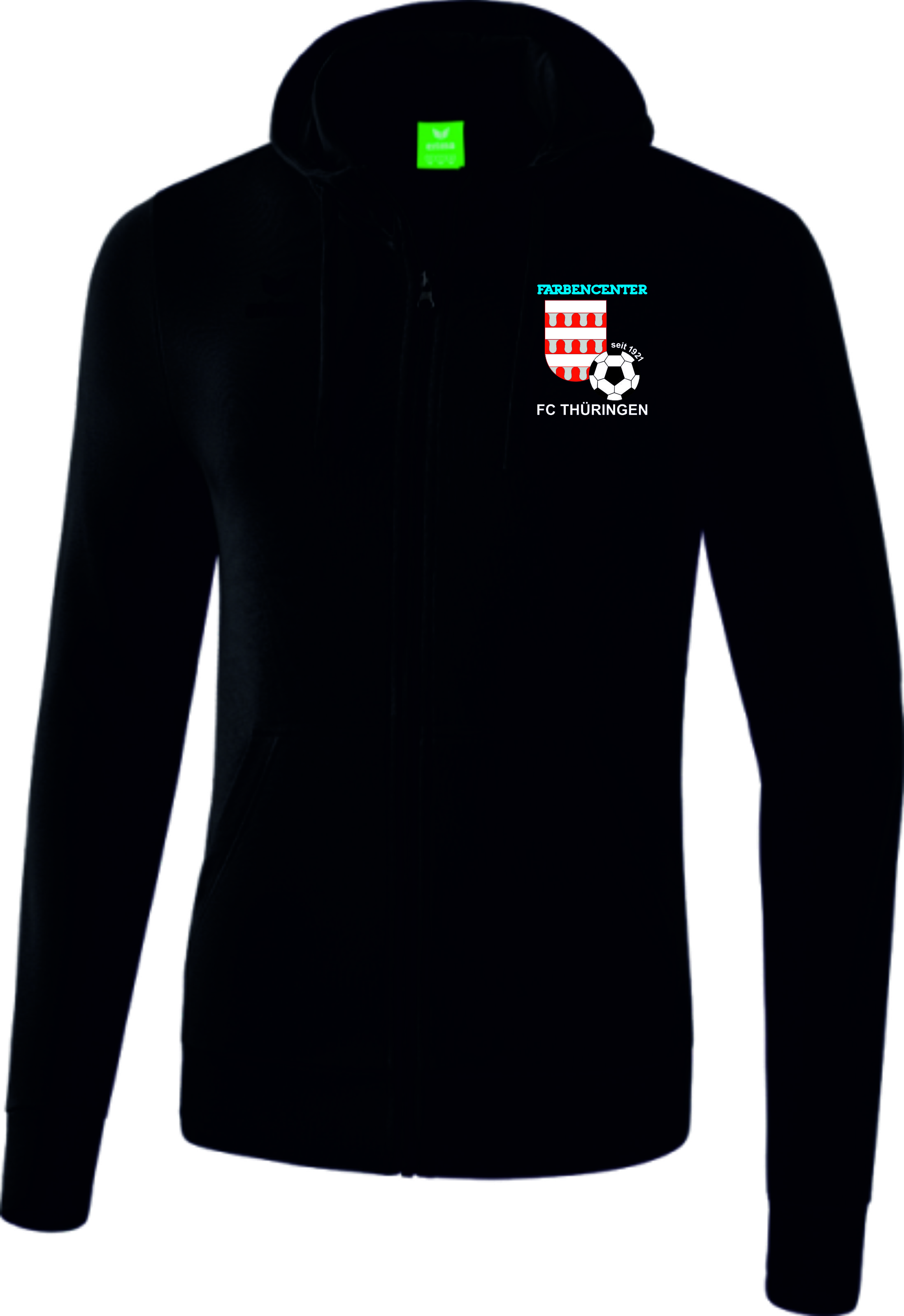 Erima Herren/Kinder Kapuzensweatjacke schwarz
